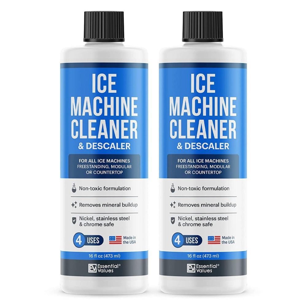 Appliances |  2-Pack Essential Values Ice Machine Cleaner 16 Fl Oz, Nickel Safe Descaler | Ice Maker Cleaner Compatible With All Major Brands – Made In Usa Appliances Appliances