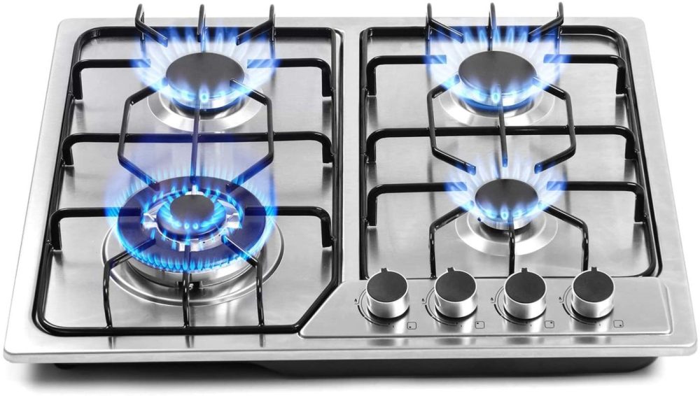 Appliances |  22″X20″ Built In Gas Cooktop 4 Burners Stainless Steel Stove With Ng/Lpg Conversion Kit Thermocouple Protection And Easy To Clean (20Wx22L) Appliances Appliances