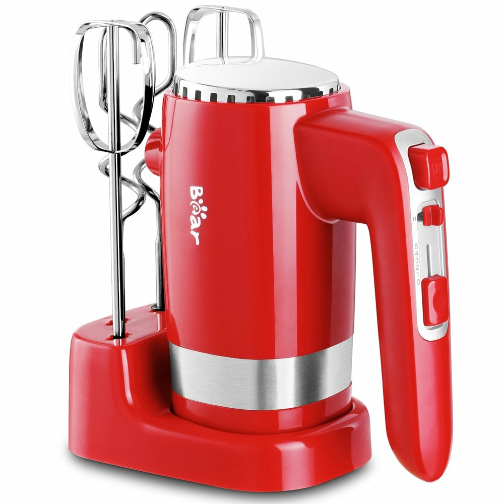 Appliances |  Bear 2X5 Speed 300W Hand Mixer, Red Appliances Appliances