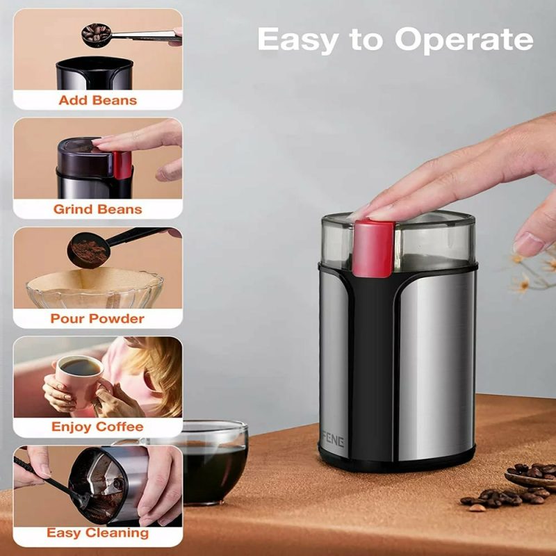 Appliances |  Electric Spice/Coffee Grinder Mill, Hypergrind Precision With Large Grinding Capacity And Powerful Motor Also For Spices, Herbs, Nuts, Grains, Stainless Steel Appliances Appliances