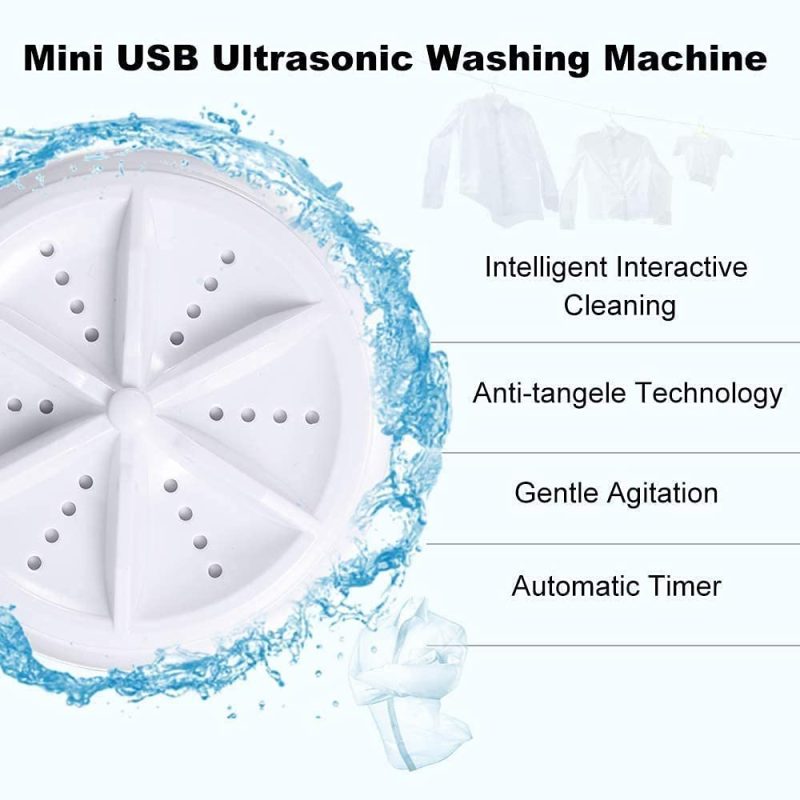 Appliances |  Mini Washing Machine Portable Ultrasonic Turbine Washer,Portable Washing Machine With Usb And Speed Control For Travel Business Trip Or College Rooms (Speed Control Model) Appliances Appliances