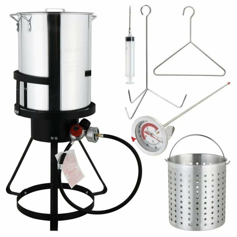 Appliances |  Outdoor Propane Fryer Aluminum Frying/Boiling Turkey Fryer Pot 30Qt Appliances Appliances