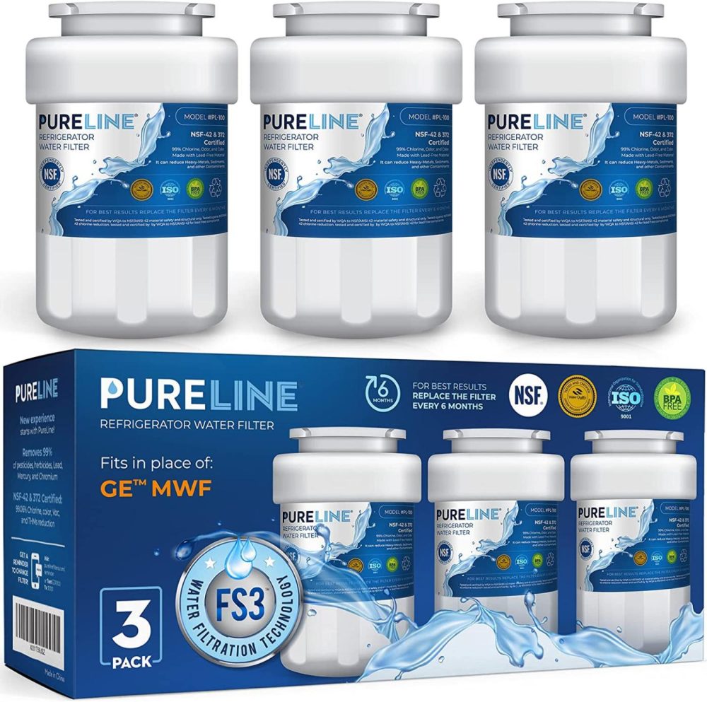 Appliances |  Pureline Mwf Water Filter Replacement. Compatible With Ge Mwf And Mwfp, Mwfa, Mwfap, Mwfint, Gwf, Gwfa, Hwf, Hwfa, Hdx Fmg-1, Smartwater, Wfc1201, Gse25Gshecss, 197D6321P006 (3 Pack) Appliances Appliances