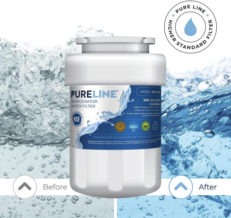 Appliances |  Pureline Mwf Water Filter Replacement. Compatible With Ge Mwf And Mwfp, Mwfa, Mwfap, Mwfint, Gwf, Gwfa, Hwf, Hwfa, Hdx Fmg-1, Smartwater, Wfc1201, Gse25Gshecss, 197D6321P006 (3 Pack) Appliances Appliances