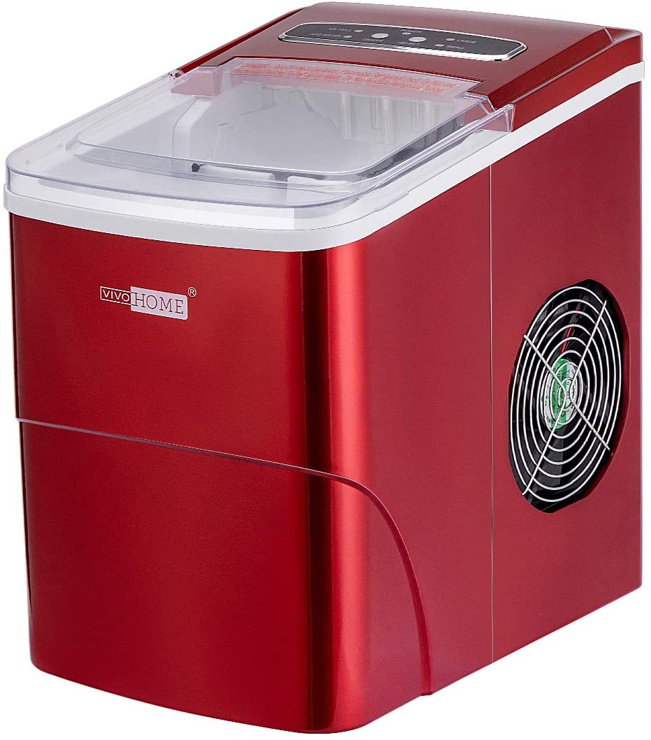 Appliances |  Vivohome Electric Portable Compact Countertop Automatic Ice Cube Maker Machine With Visible Window 26Lbs/Day Red Appliances Appliances