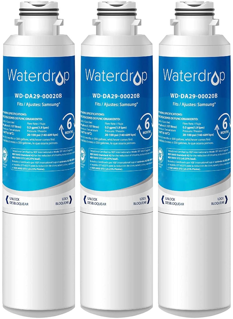 Appliances |  Waterdrop Da29-00020B Refrigerator Water Filter, Replacement For Samsung Haf-Cin/Exp, 3 Pack Appliances Appliances