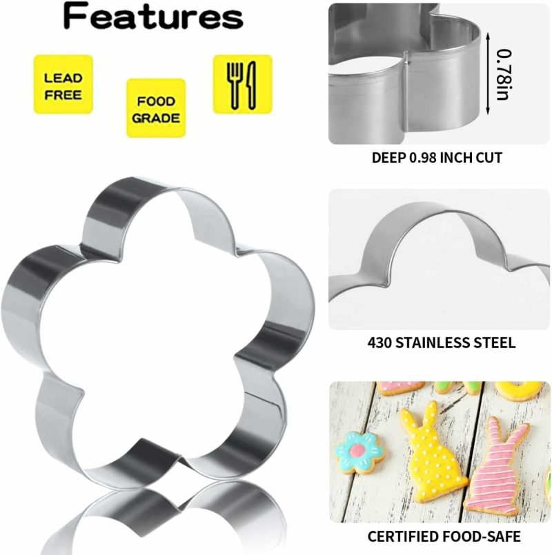 Bakeware |  7 Pcs Stainless Steel Easter Cookie Cutters Bakeware Bakeware