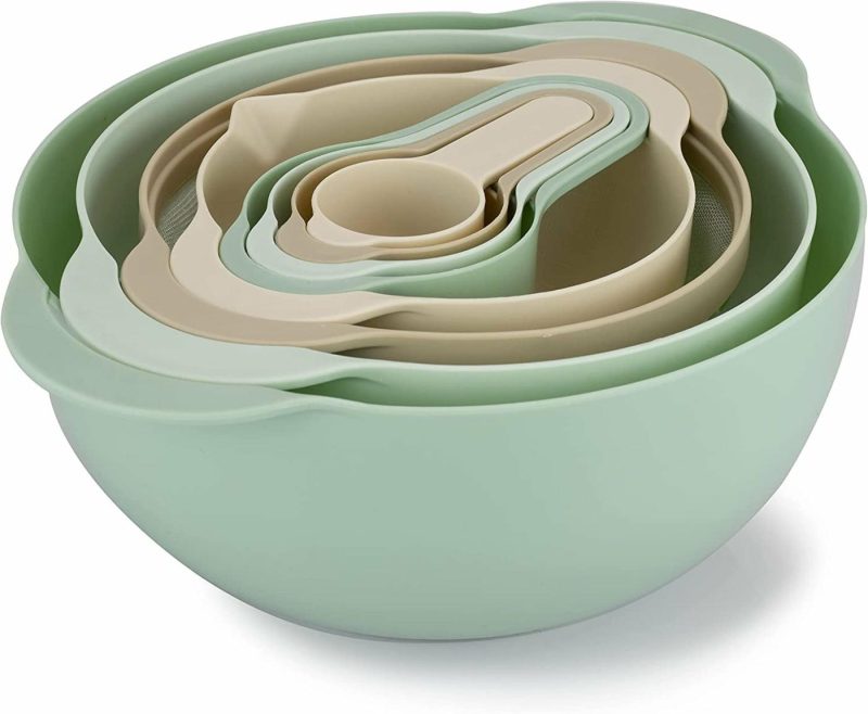 Bakeware |  8 Piece Nesting Bowls With Measuring Cups Colander And Sifter Set Bakeware Bakeware