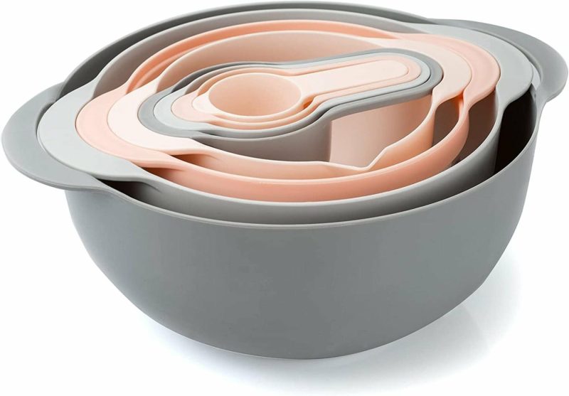 Bakeware |  8 Piece Nesting Bowls With Measuring Cups Colander And Sifter Set Bakeware Bakeware