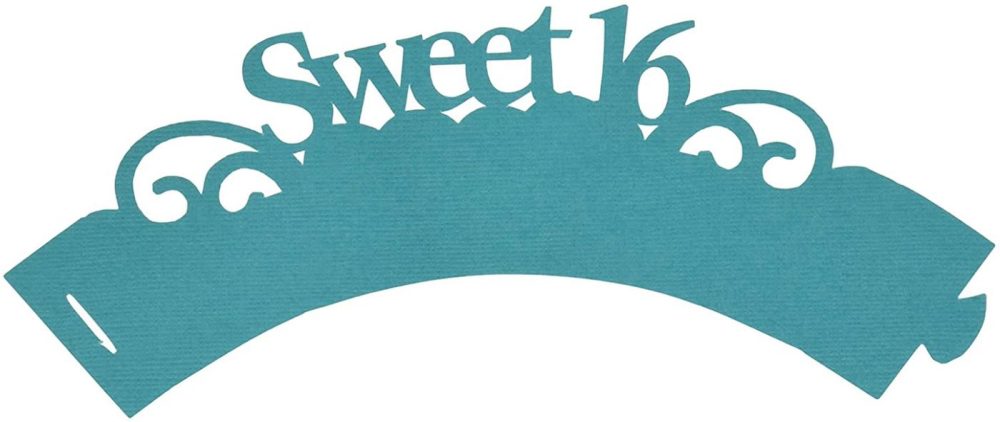 Bakeware |  All About Details Teal Sweet 16 Cupcake Wrappers, Set Of 12, 3In Top Diameter, 2In Bottom Diameter & 2In Tall Bakeware All About Details