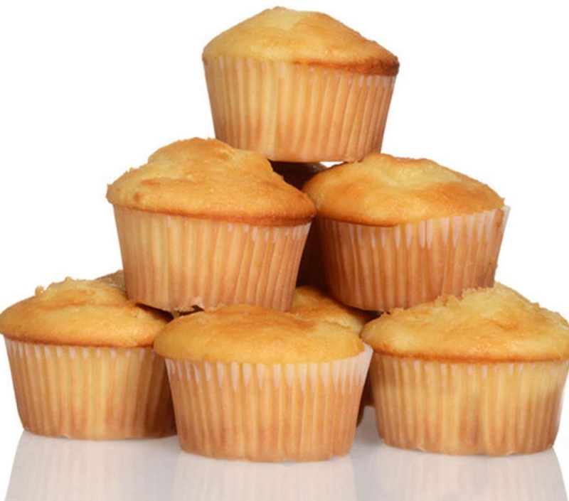 Bakeware |  Caperci Standard Natural Cupcake Liners 500 Count, No Smell, Food Grade & Grease-Proof Baking Cups Paper Bakeware Bakeware