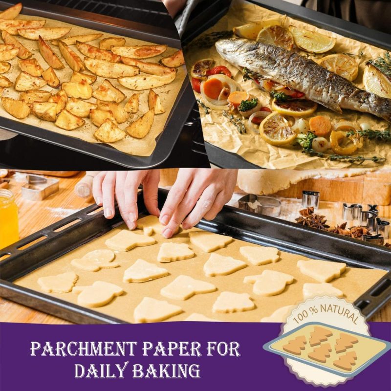 Bakeware |  Hiware 200 Pieces Parchment Paper Baking Sheets 9X13 Inches, Precut Non-Stick Parchment Paper For Baking, Cooking, Grilling, Frying And Steaming – Unbleached, Fit For Quarter Sheet Pans Bakeware Bakeware