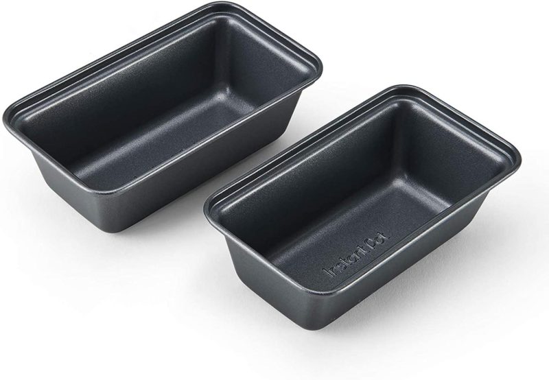 Bakeware |  Instant Pot Official Mini Loaf Pans, Set Of 2, Compatible With 6-Quart And 8-Quart Cookers, Gray Bakeware Bakeware