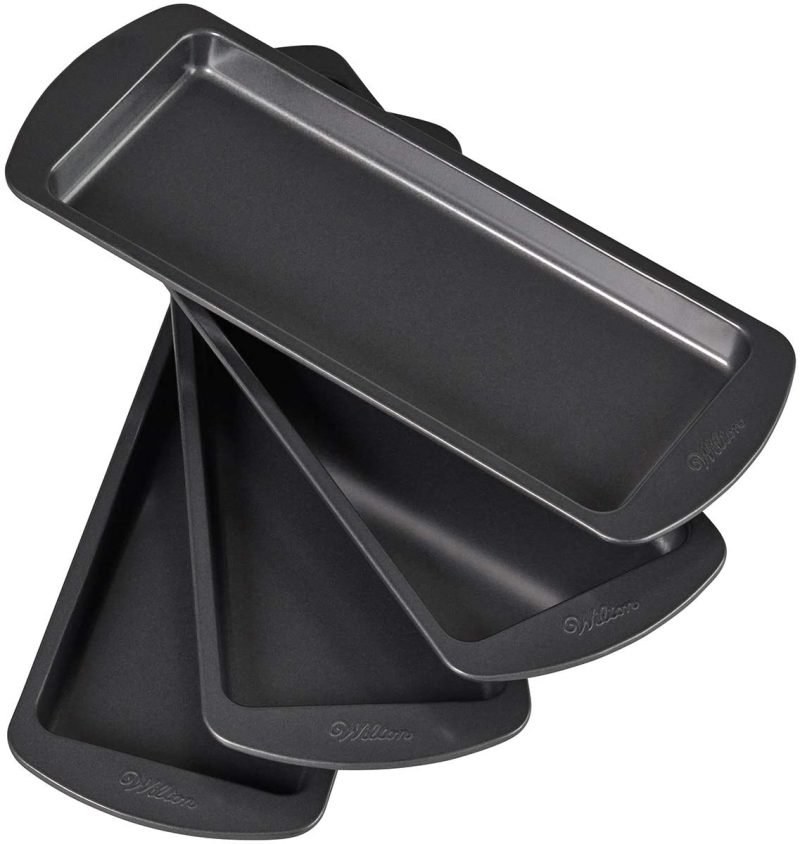 Bakeware |  Wilton Easy Layers! 10 X 4-Inch Loaf Cake Pan Set, 4-Piece Bakeware Bakeware