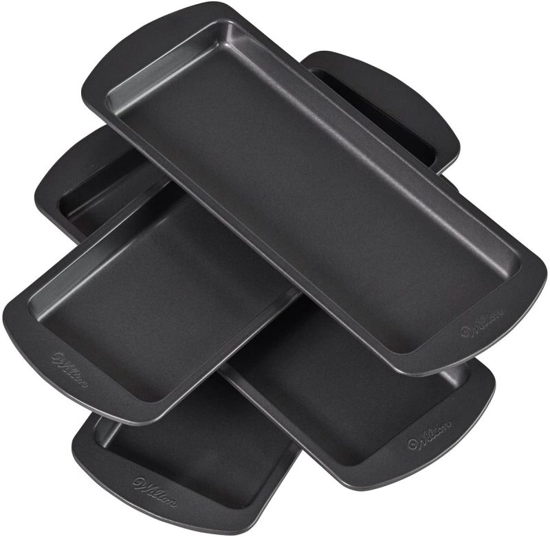 Bakeware |  Wilton Easy Layers! 10 X 4-Inch Loaf Cake Pan Set, 4-Piece Bakeware Bakeware