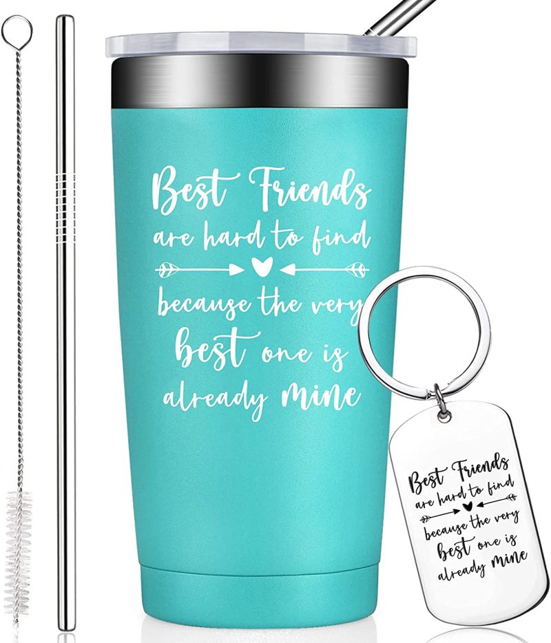 Bar Tools & Drinkware |  Birgilt Best Friend Gift For – Gifts For Best Friends – Funny Friendship Birthday Gifts For Friend Female, Bff, Coworker, Sister, Woman, Her – 20Oz Friend Tumbler Cups With Straw Bar Tools & Drinkware Bar Tools & Drinkware