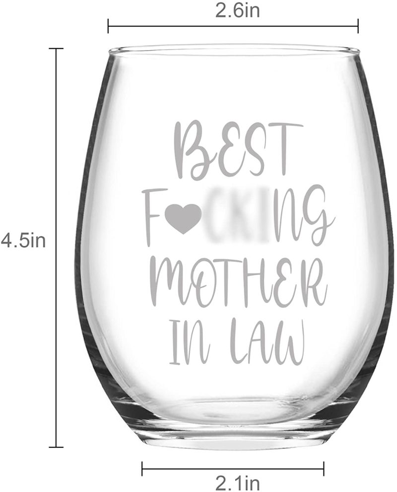 Bar Tools & Drinkware |  Mother In Law Gifts, Best Mother In Law Wine Glass, Funny Stemless Wine Glass For Mother In Law, Christmas Gifts For Mother In Law, Mother’s Day Gifts From Daughter In Law, Son In Law, Birthday Gifts Bar Tools & Drinkware Bar Tools & Drinkware