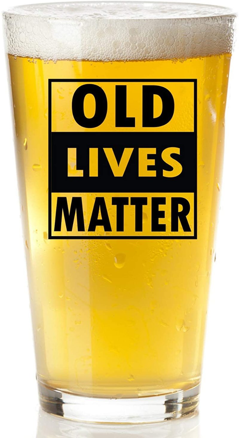 Bar Tools & Drinkware |  Old Lives Matter Beer Glass – Funny Retirement Or Birthday Gifts For Men – Unique Gag Gifts For Dad, Grandpa, Old Man, Or Senior Citizen Bar Tools & Drinkware Bar Tools & Drinkware