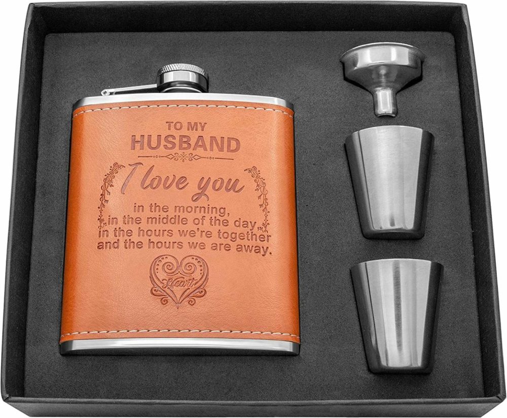 Bar Tools & Drinkware |  Personalized Flask Set Bar Tools & Drinkware Bar Tools & Drinkware