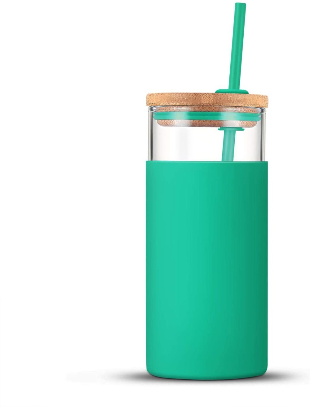 Bar Tools & Drinkware |  Tronco 20Oz Glass Tumbler Glass Water Bottle Straw Silicone Protective Sleeve Bamboo Lid – Bpa Free (Gress) Bar Tools & Drinkware Bar Tools & Drinkware