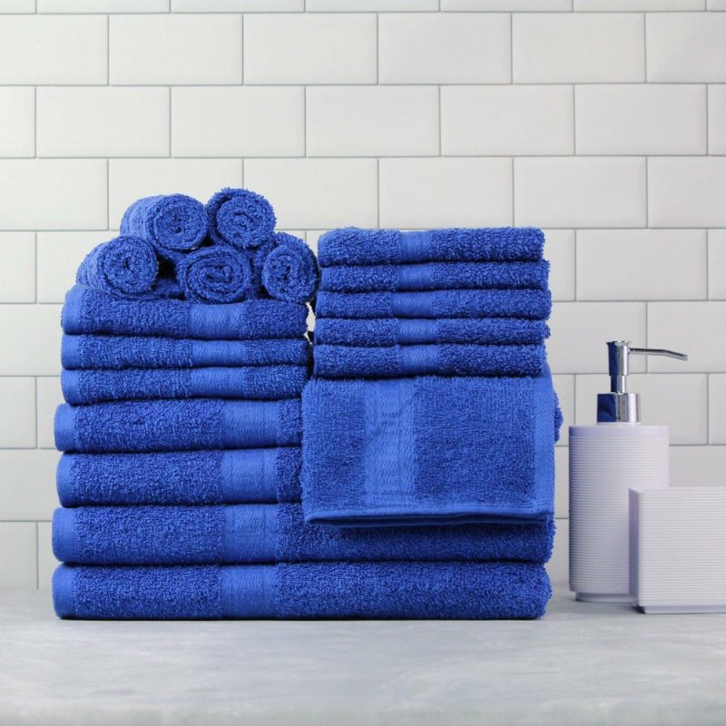 Bath |  18-Piece  Solid Bath Towel Set Bath 1888 Mills