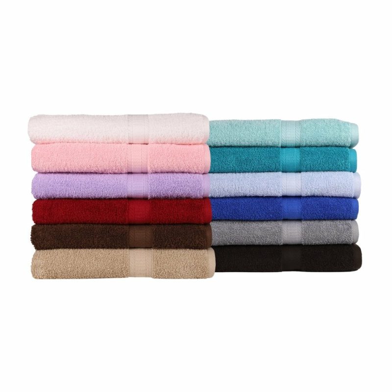 Bath |  18-Piece  Solid Bath Towel Set Bath 1888 Mills