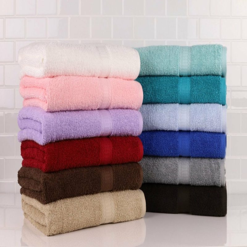 Bath |  18-Piece  Solid Bath Towel Set Bath 1888 Mills