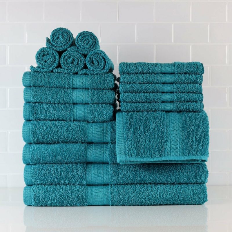 Bath |  18-Piece  Solid Bath Towel Set Bath 1888 Mills