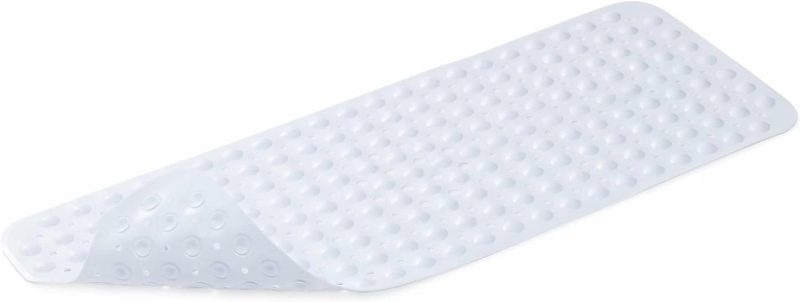 Bath |  40 X 16 Inches Extra Long Shower Mat With Suction Cups And Drain Holes Bath Bath