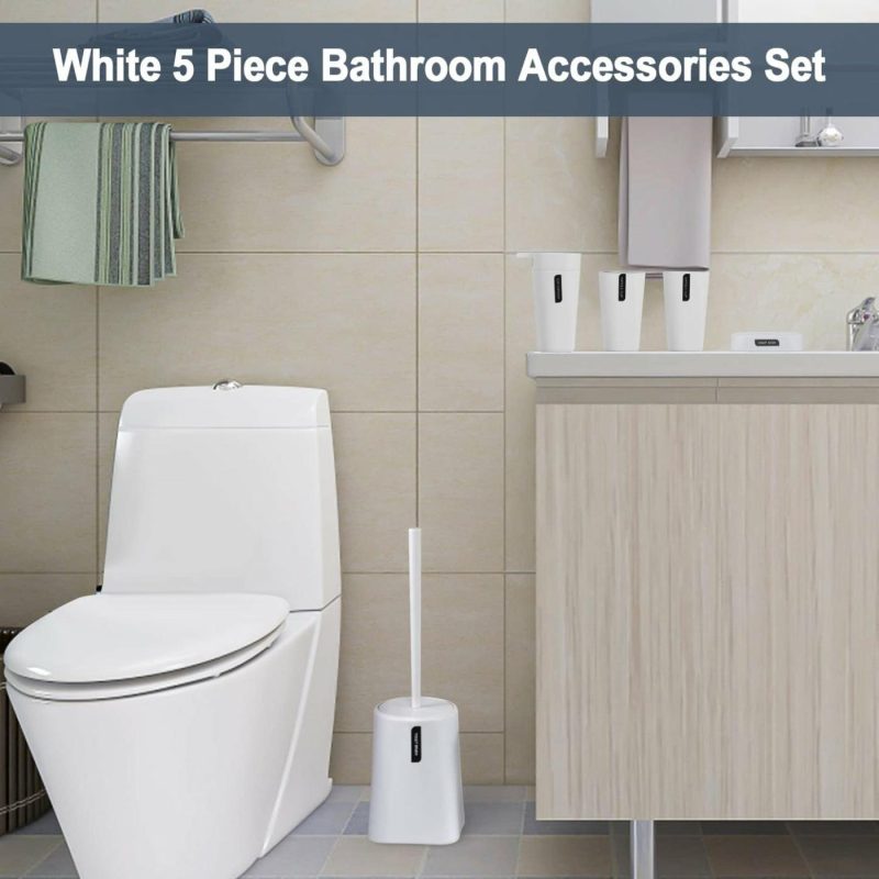 Bath |  5 Piece Bathroom Accessories Set Bath Bath