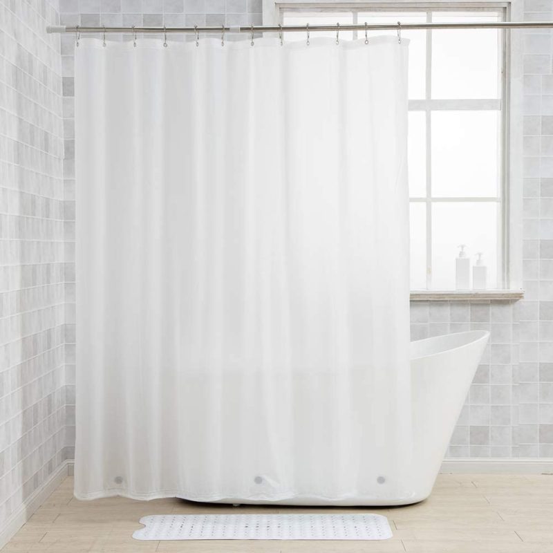 Bath |  Amazerbath Lightweight Shower Curtain Liner, 72X72 Inches Peva 3G Shower Curtain Liner With Magnets And 12 Grommet Holes, Waterproof Thin Plastic Liners-Clear Bath Bath