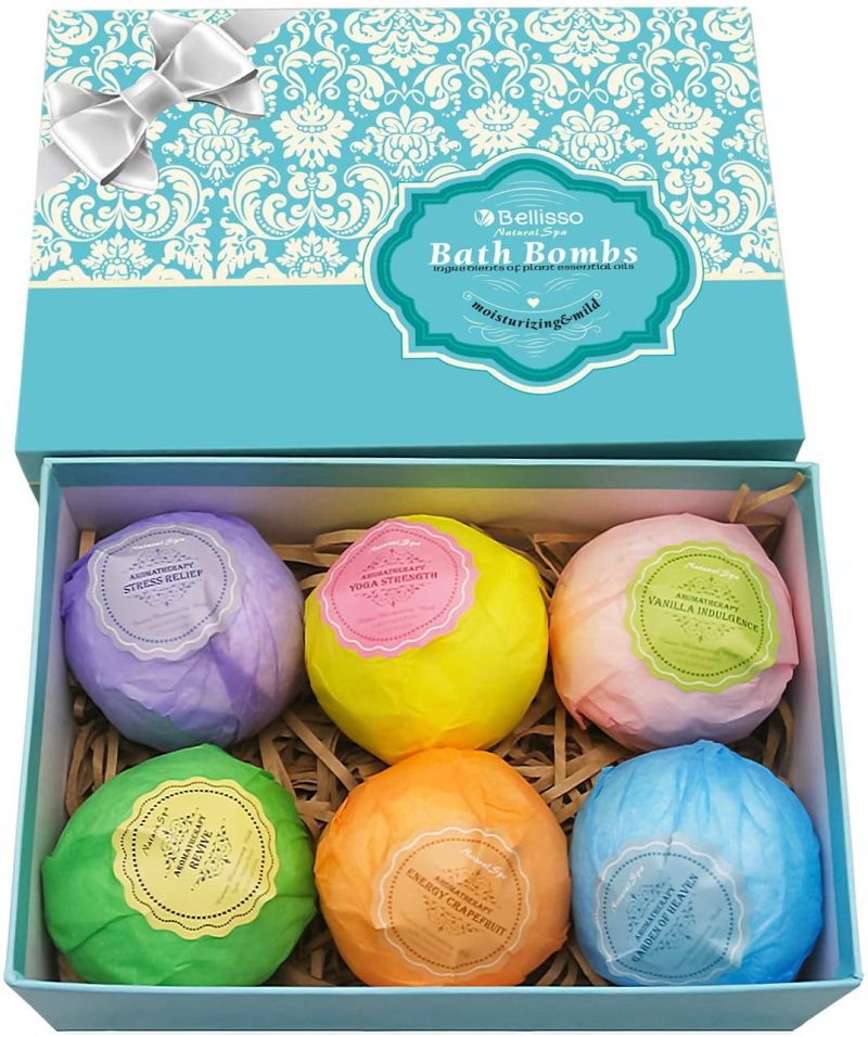 Bath |  Bath Bombs Ultra Lux Gift Set – 6 Xxl Fizzies With Natural Dead Sea Salt Cocoa And Shea Essential Oils – Best Gift Idea For Birthday, Mom, Girl, Him, Kids – Add To Bath Basket Bath Bath