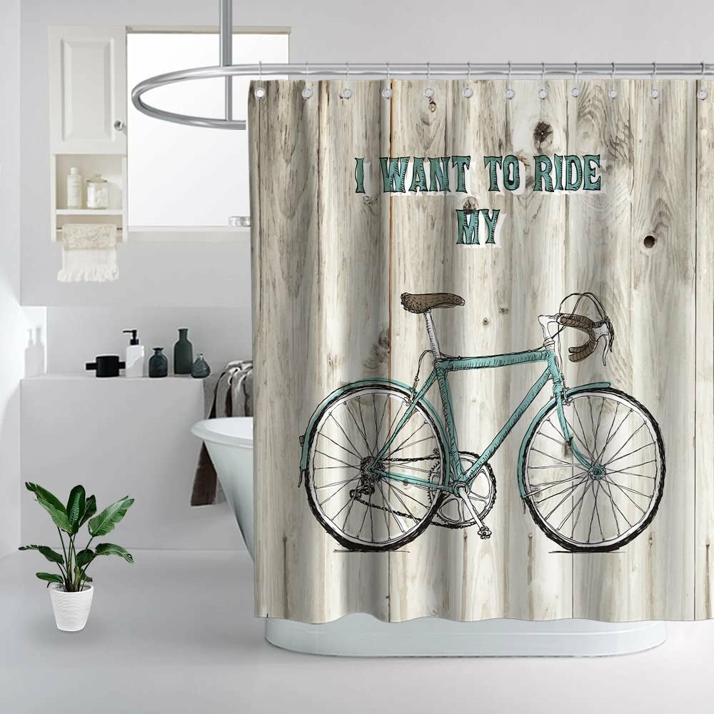 Bath |  Bicycle Shower Curtain Bath Bath