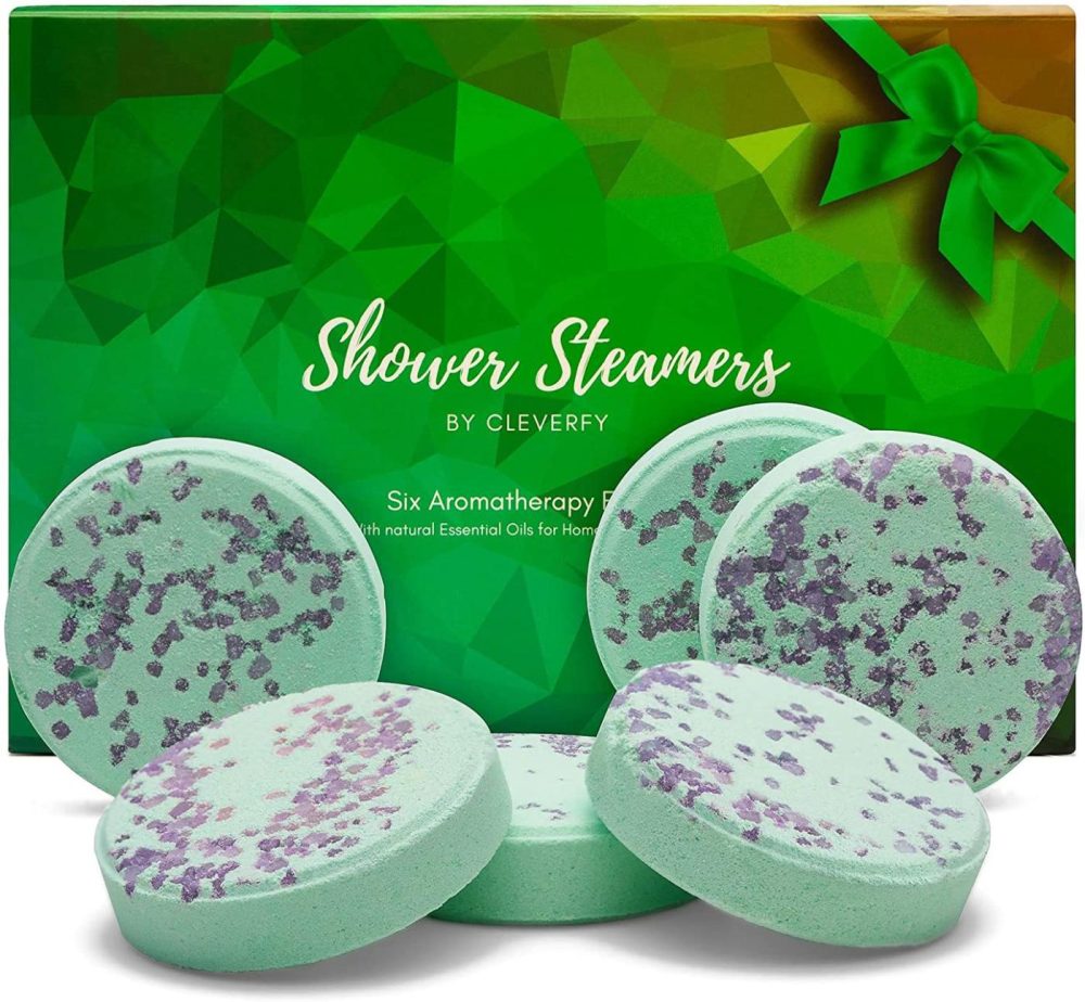 Bath |  Cleverfy Aromatherapy Shower Steamers – Set Of 6 Shower Bombs With Essential Oils For Relaxation And Nasal Congestion. Green Set: Eucalyptus And Menthol Aroma Bath Bath