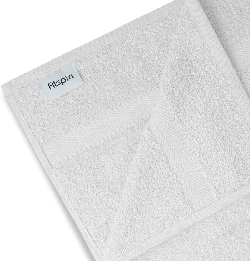 Bath |  Cotton Bath Towels Set Ultra Soft Cotton Large Bath Towel White Highly Absorbent Quick Dry Daily Usage Home And Kitchen Bath Towel Set- White 24Inch X 48Inch Pack Of 6, 24X48-Pack Of 6 Bath Aqua