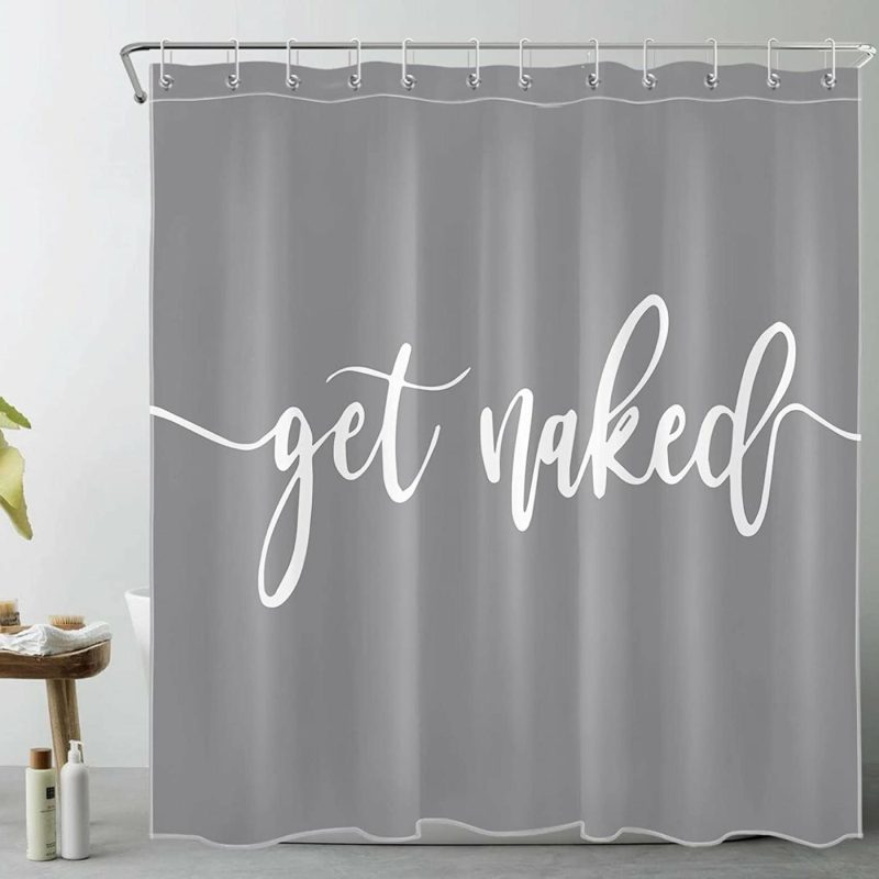 Bath |  Get Naked Shower Curtain Bath backdropshop