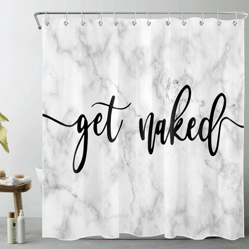 Bath |  Get Naked Shower Curtain Bath backdropshop