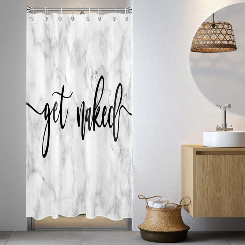 Bath |  Get Naked Shower Curtain Bath backdropshop