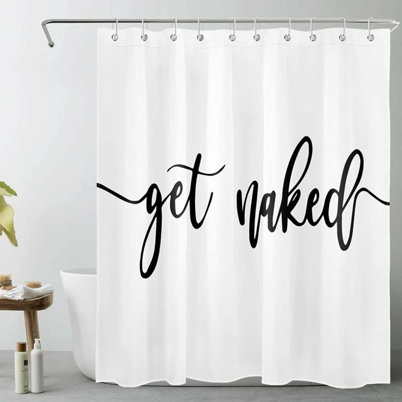 Bath |  Get Naked Shower Curtain Bath backdropshop