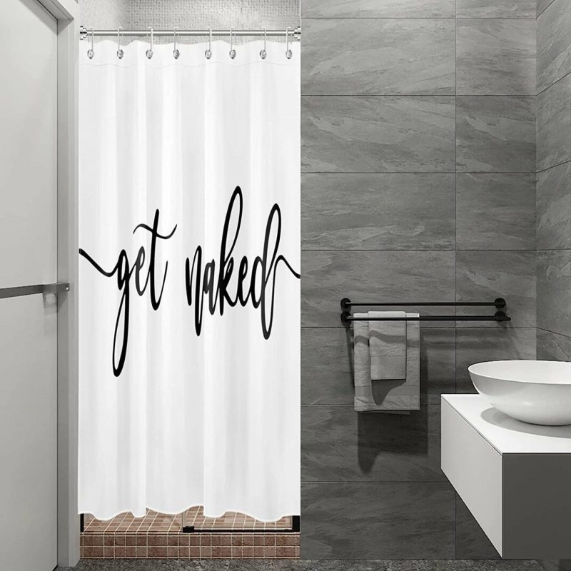 Bath |  Get Naked Shower Curtain Bath backdropshop