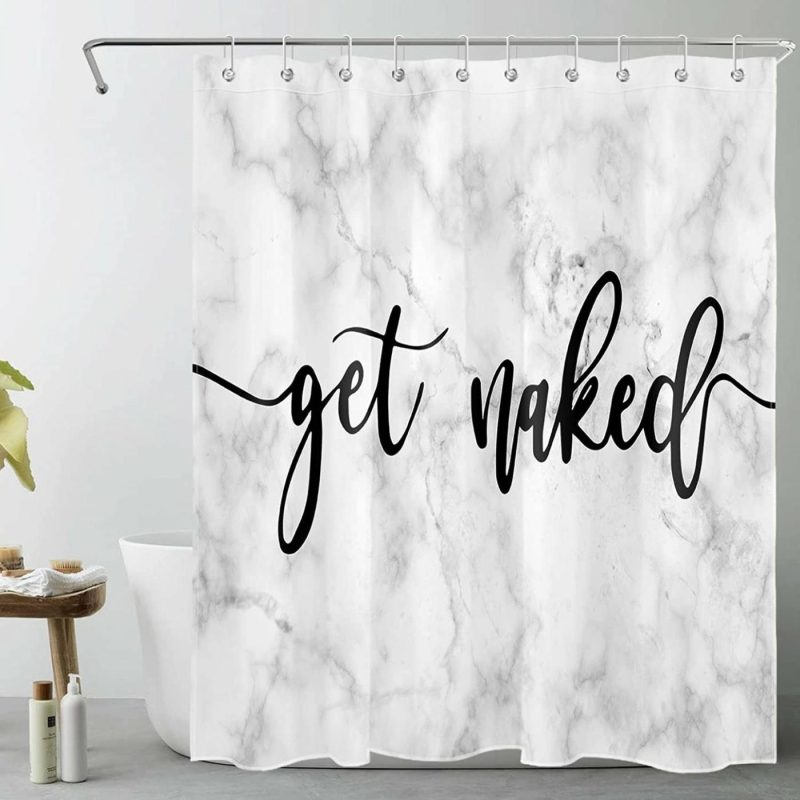 Bath |  Get Naked Shower Curtain Bath backdropshop