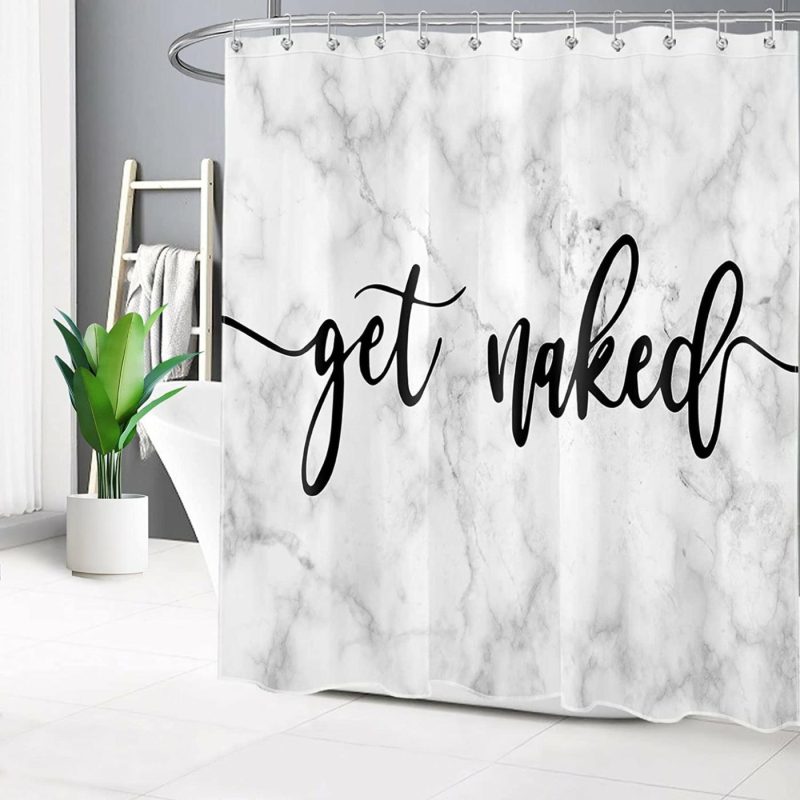 Bath |  Get Naked Shower Curtain Bath backdropshop