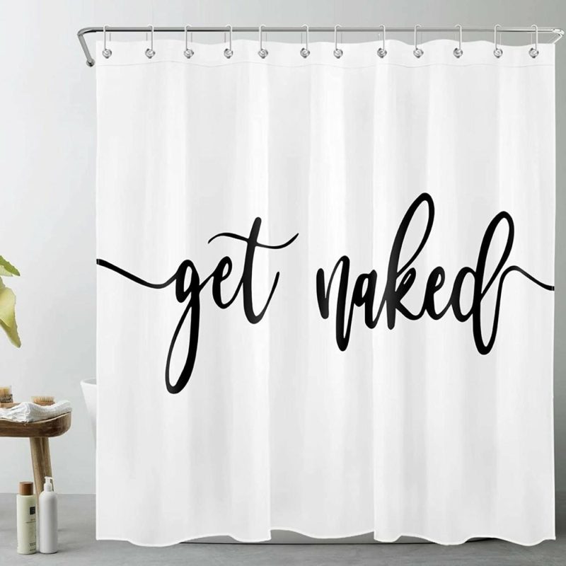 Bath |  Get Naked Shower Curtain Bath backdropshop