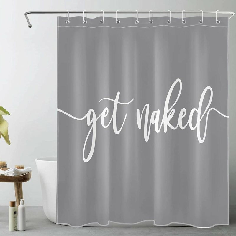 Bath |  Get Naked Shower Curtain Bath backdropshop