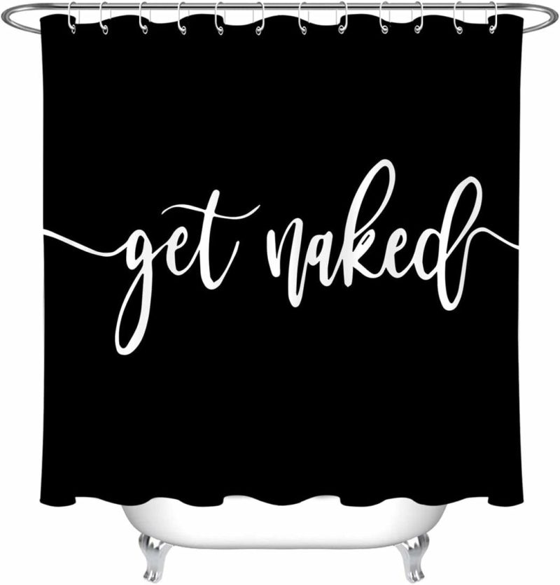 Bath |  Get Naked Shower Curtain Bath backdropshop