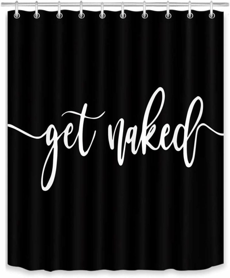 Bath |  Get Naked Shower Curtain Bath backdropshop