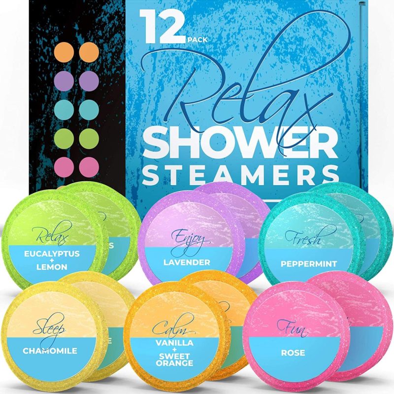 Bath |  Shower Steamers Aromatherapy (12-Pack Xxl Shower Vapor Tabs) – Shower Bombs For, Shower Tablets Aromatherapy (Assorted Essential Oils), Shower Aromatherapy Steamers For Relaxation And Wellness Bath Bath