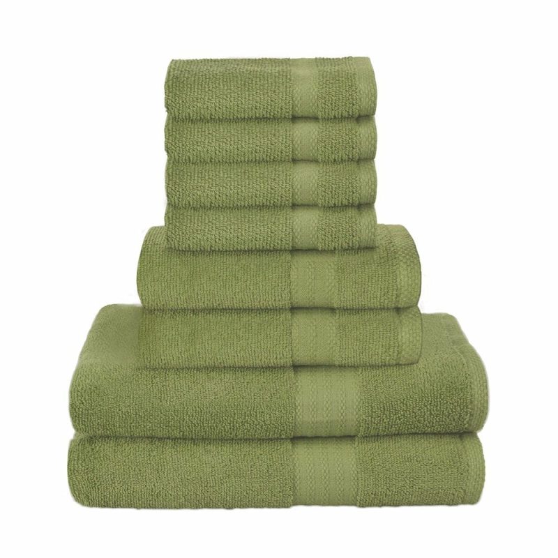 Bath |  Ultra Soft 8-Piece Towel Set – 100% Pure Ringspun Cotton, Contains 2 Oversized Bath Towels 27X54, 2 Hand Towels 16X28, 4 Wash Cloths 13X13 – Ideal For Everyday Use Bath Bath