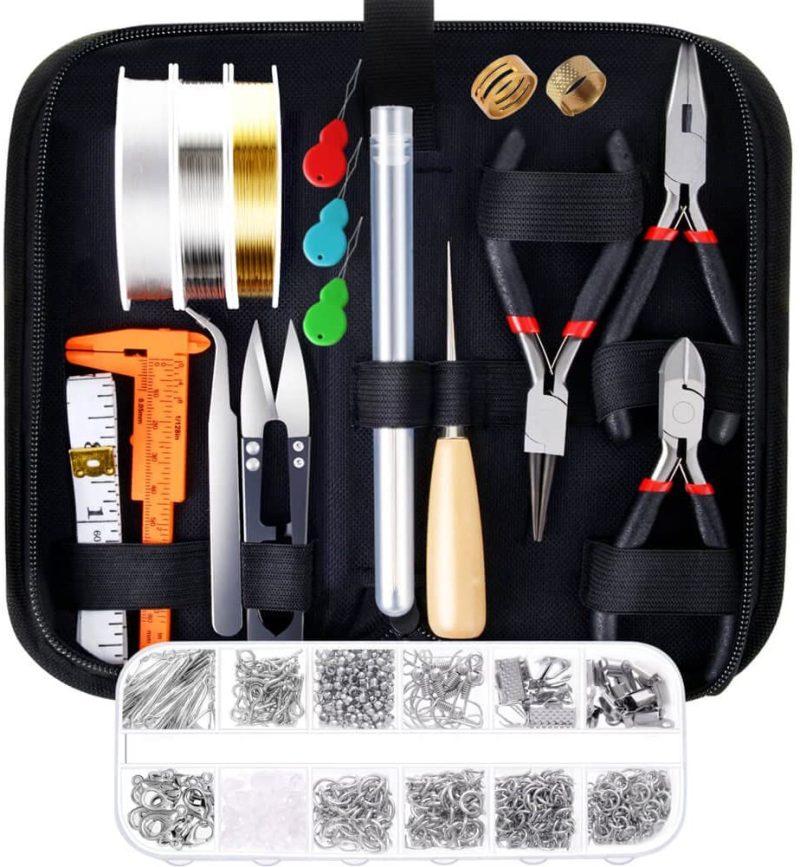 Beading & Jewelry Making |  Paxcoo Jewelry Making Supplies Kit With Jewelry Tools, Jewelry Wires And Jewelry Findings For Jewelry Repair And Beading Arts, Crafts & Sewing Beading & Jewelry Making