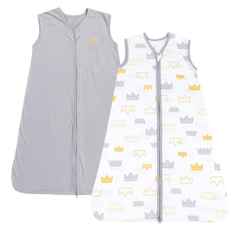 Bedding |  2 Pack Tillyou Breathable Cotton Baby Wearable Blanket With 2-Way Zipper, Super Soft Lightweight 2-Pack Sleeveless Sleep Bag Sack Bedding Bears